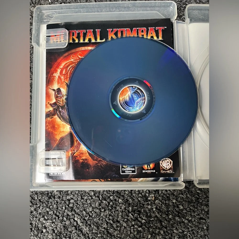 Mortal Kombat Sony Playstation 3 W Kratos 3D Compatible W Manual TESTED=WORKING